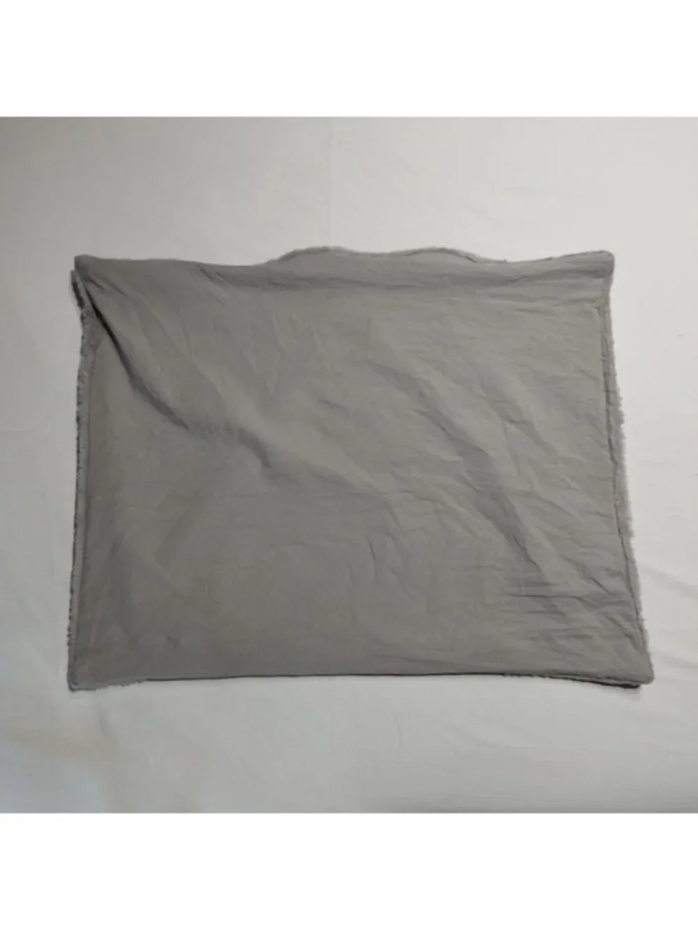 Vera Wang Gray Faux Fur Plush Standard Pillow Shams Covers Set of 2